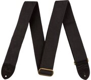 Fender Gitarrengurt Fender Cotton/Leather Strap Black, L&auml;ngenverstellbar von...