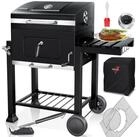 KESSER Holzkohlegrill Grillwagen BBQ Smoker XL Holzkohlegrill mit Deckel,...