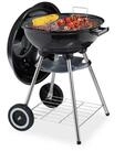 relaxdays Holzkohlegrill Kugelgrill mit Deckel