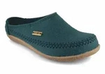 Haflinger Filz-Pantoffel Blizzard Credo Hausschuh mit weitem Einstieg gr&uuml;n 36 EU