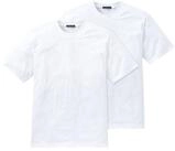 Schiesser T-Shirt Essentials (2-tlg) mit Rundhals-Ausschnitt, formstabil, verst&auml;rkte