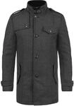 Kurzmantel INDICODE "Kurzmantel IDBrandan", Herren, Gr. M, grau (schwarz coal),