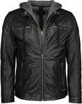 Lederjacke MUSTANG "Lederjacke Foster", Herren, Gr. S, schwarz, Obermaterial: 100%