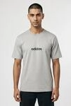 T-Shirt ADIDAS SPORTSWEAR "M LIN SJ T", Herren, Gr. M, grau (medium grau heather,