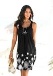 Beachtime by Lascana Strandkleid mit grafischem Druck am Saum, lockeres