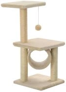 vidaXL Kratzbaum, Katzenbaum Sisal 65 cm Beige