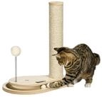 PawHut Kratzbaum f&uuml;r Kitten inkl. Spielzeug, Kugelbahn, Kugel mit Feder, BxTxH: