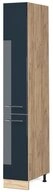 Vicco Hochschrank Fame-Line, Dunkelblau Hochglanz/Goldkraft Eiche, 30 cm (1-St)