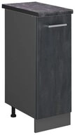 Vicco Apothekerschrank R-Line, Schwarz Beton/Anthrazit, 30 cm AP Anthrazit...