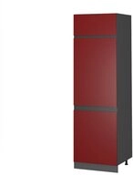 Vicco K&uuml;hlumbauschrank R-Line, Rot/Anthrazit, 60 cm J-Shape (1-St)