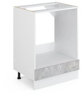 Vicco Herdumbauschrank R-Line, Beton/Wei&szlig;, 60 cm ohne Arbeitsplatte (1-St)