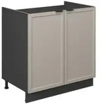 Vicco Unterschrank Fame-Line, GrauBeige/Anthrazit, 80 cm ohne Arbeitsplatte...