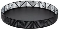Secret de Gourmet Tablett Dekoratives Tablett, K&uuml;che, schwarz, &Oslash; 30 cm -...