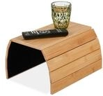 relaxdays Tablett Sofatablett Bambus, Bambus