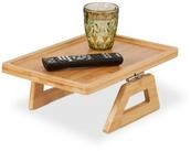 relaxdays Tablett Sofatablett f&uuml;r Armlehne, Bambus, (1-tlg)