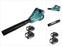 Makita Akku-Laubbl&auml;ser DUB 362 T 2x18 Volt Akku Laubbl&auml;ser Akku-Gebl&auml;se + 2x 5 Ah
