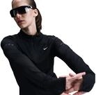 Nike Lauftop W NK SWIFT DF UV HZ TOP hochschlie&szlig;ender Kragen, Rei&szlig;verschluss,