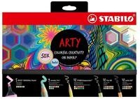STABILO Aquarellstifte STABILO ARTY Creative Set Pastell - Boss + woody + Pen...