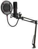 Nedis Mikrofon GSMIC410BK (1-tlg), USB Type-A, Touch Mute, Popfilter f&uuml;r flexible