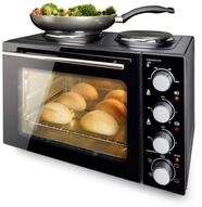 Emerio Kleink&uuml;che MO-125236.4 Mini-Backofen mit eingebauter Doppel-Kochplatte