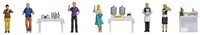 NOCH Modelleisenbahn-Figur H0 Figuren-Themenwelt Buffet Set-1 16275