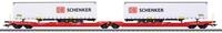 M&auml;rklin G&uuml;terwagen Doppel-Taschenwagen Sdggmrss 738 - 47470, Spur H0