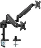 Inline Monitor-Halterung Tischhalterung mit Lifter, f&uuml;r zwei Monitore bis 82cm...