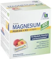Avitale GmbH MAGNESIUM 400+D3+K2 direkt Pfir.Maracu.Gra.Sticks Sticks, 125 g