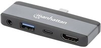 MANHATTAN Laptop-Dockingstation USB-C&reg; Dockingstation USB-C 4-in-1...