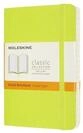 MOLESKINE Notizbuch Moleskine Classic, Notizbuch Pocket/A6 Liniert, Limetten...
