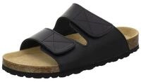 AFS-Schuhe 310823 Klettverschluss Pantolette f&uuml;r Herren aus Leder mit Fu&szlig;bett, Made