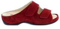 BERKEMANN Berkemann Fedora Pantolette, waschbar, rot Velours, Wechselfu&szlig;bett,...