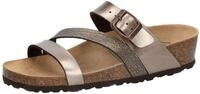 Pantolette LICO "Natural Glitter", Damen, Gr. 36, braun, Synthetik, Schuhe Pantolette
