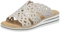 Rieker Pantolette Sommerschuh, Strandschuh, Hausschuh, Keilabsatz, mit