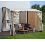 KONIFERA Anbaupavillon Burano, mit 3 Seitenteilen, (Set), BxT : 300x250 cm oder