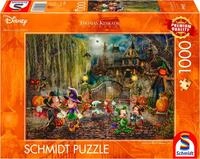Schmidt Spiele Puzzle Disney, Mickey & Minnie Halloween Fun von Thomas Kinkade, 1000