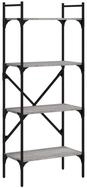 vidaXL B&uuml;cherregal NA B&uuml;cherregal 4 F&auml;cher Grau Sonoma 56x31,5x138,5 cm...