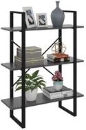 vidaXL B&uuml;cherregal NA B&uuml;cherregal Grau 80x30x105 cm Spanplatte