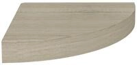 vidaXL Eckregal 25 x 25 x 38 cm Eck-Schweberegal Eichefarben 25x25x3,8 cm MDF