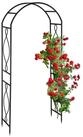 relaxdays Rosenbogen Schwarzer Rosenbogen aus Metall