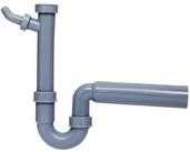 Kirchhoff Siphon ECO-SAVE, Grau, 1 1/2" x 3/4"T x 40/50 mm, Ger&auml;teanschluss