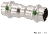 Viega Wasserrohr Viega Sanpress Inox Muffe, Modell 2315, 22 mm