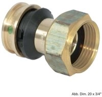 Viega Wasserrohr Viega Raxofix Verschraubung, flachdichtend, 16 mm x 1/2" G,...