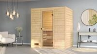 weka Sauna Massivholzsauna VALIDA 2, BxTxH: 189 x 139 x 203,5 cm, 38 mm, Blockbohlen,