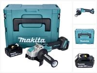 Makita Akku-Winkelschleifer DGA 521 G1X1J 18 V 125 mm X-LOCK Brushless + 1x...