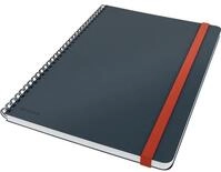LEITZ Notenblock Collegeblock Cosy B5 PP kariert 80 Blatt grau
