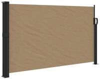 vidaXL Seitenmarkise 120 x 500 cm Seitenmarkise Ausziehbar Taupe 120x500 cm