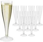 Wellgro Glas Sektgl&auml;ser aus Kunststoff 100ml mit Eichstrich, 60-tlg.