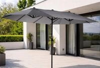 Leco Sonnenschirm Oval-Sonnenschirm Doppel-Sonnenschirm "DAS ORIGINAL"...