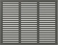 PLUS Gartenzaun Plus Zaun Harmoni 180 x 140 cm umbragrau